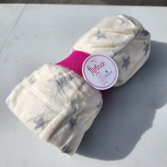 New Long Lounge Pants Pajama Pajamas PJS Size M Medium Women's Ivory White Cream - Picture 5 of 9